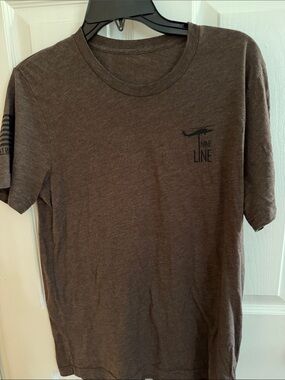 Nine Line Men's Short Sleeve Crew T-Shirt in Dark Brown